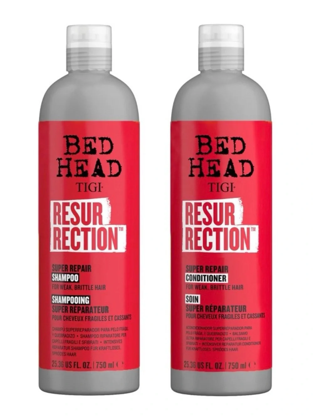 TIGI Bed Head Resurrection Shampoo & Conditioner 25.36 fl oz/2ct New in Box